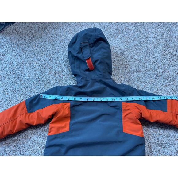 LAND'S END BOYS Winter Coat/Jacket; SIZE 3T; GRAY & ORANGE - Picture 4 of 15
